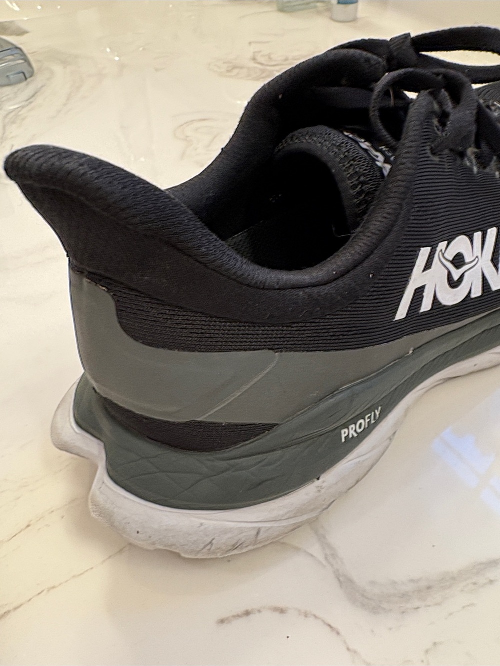 HOKA ONE ONE Mach 4 Running Shoes Women's Size 9.5 Black Gray - Picture 9 of 11